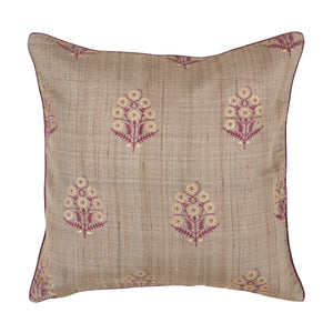 Kyyarii Butti print Handwoven Silk Cushion Covers (Single piece)